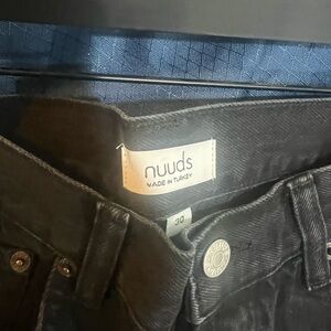 Nuuds brand new black straight jeans